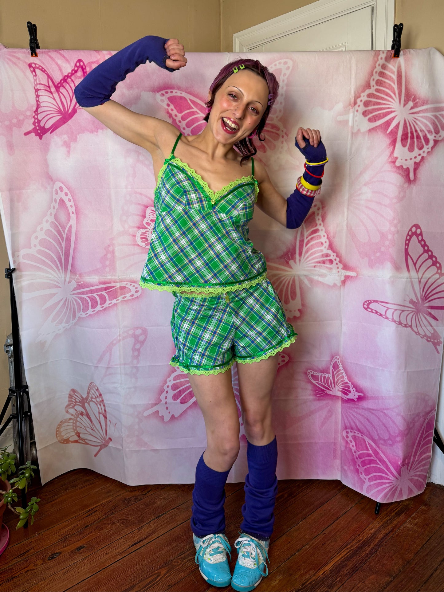 2007 Pout by Victoria’s Secret Plaid 2 Piece Set