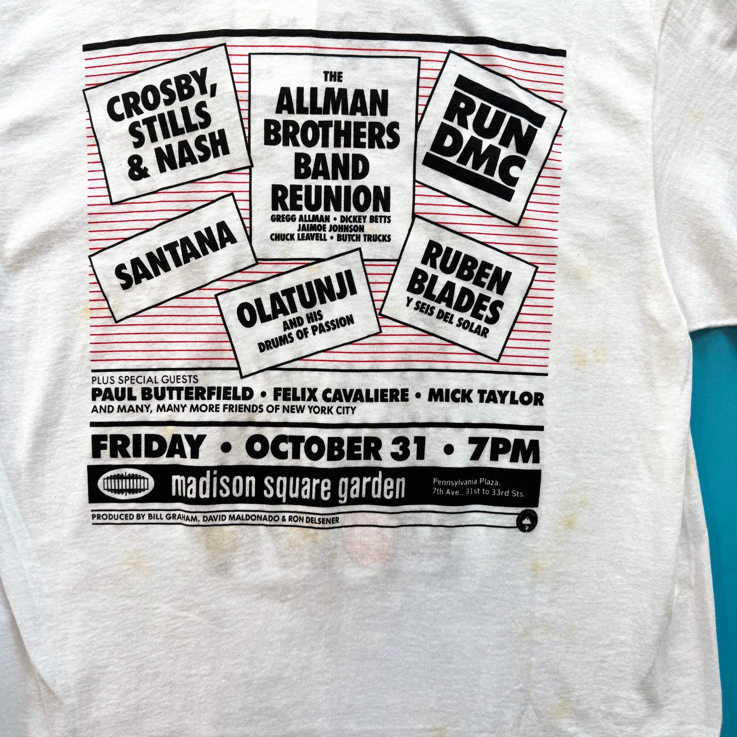 1986 “Crack Down” Benefit Concert T-Shirt