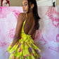 80s Betsey Johnson Punk Label Tulip Print Dress