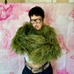 Y2K Ostrich Feather Bolero Jacket