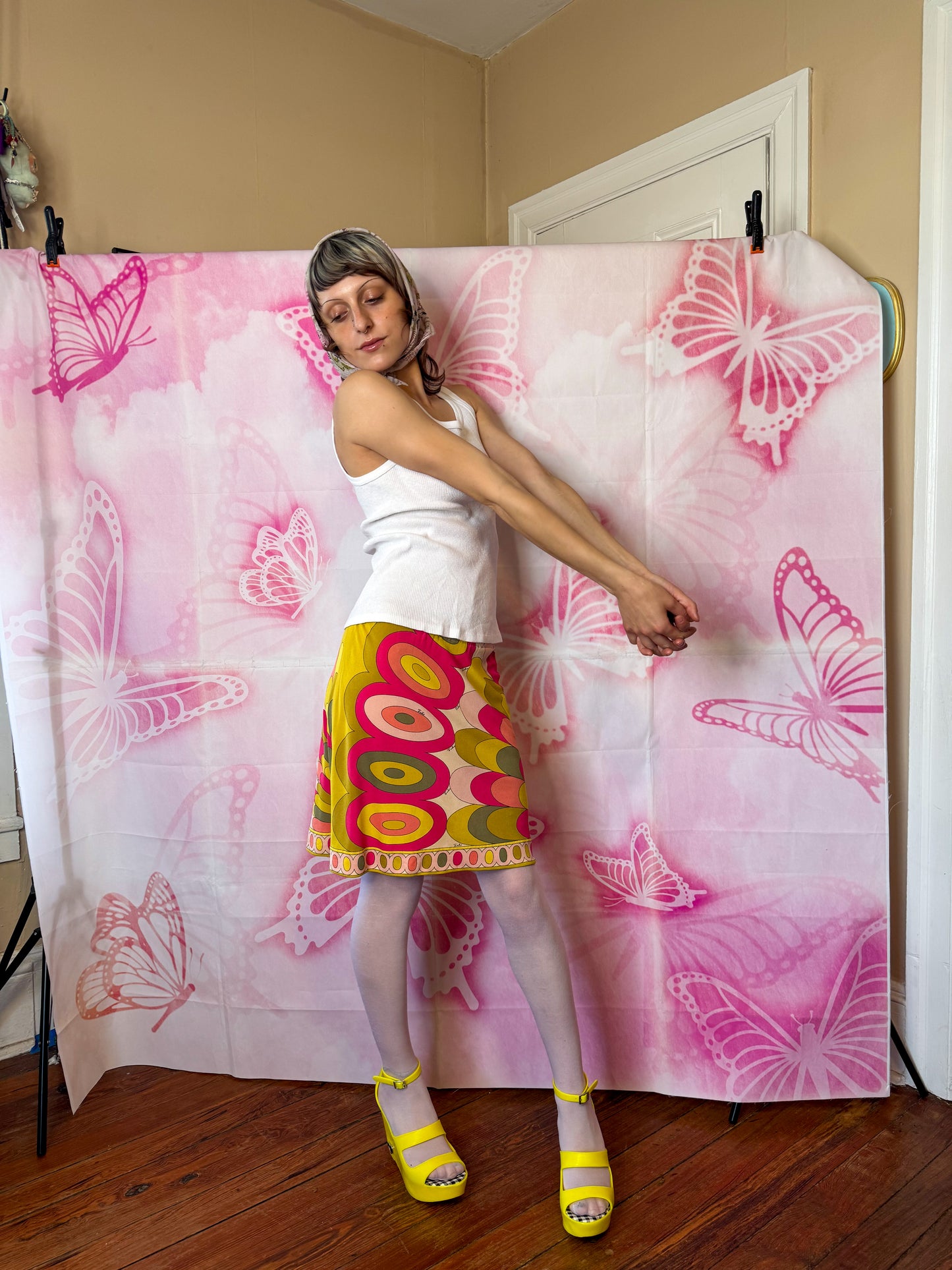 εϊз COMING SOON εϊз 1960s Emilio Pucci Psychedelic Peacock Skirt