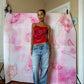 Y2K Deadstock Beadazzled Rose Cami in Red