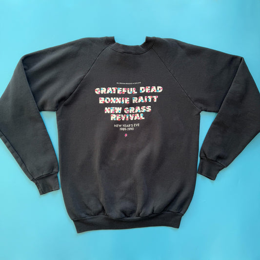 1989-1990 Bill Graham Presents in Oakland ... Which Came First? NYE Crewneck