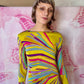 εϊз COMING SOON εϊз 1960s Emilio Pucci Citrine Pinwheel Print Silk Jersey Shift Dress