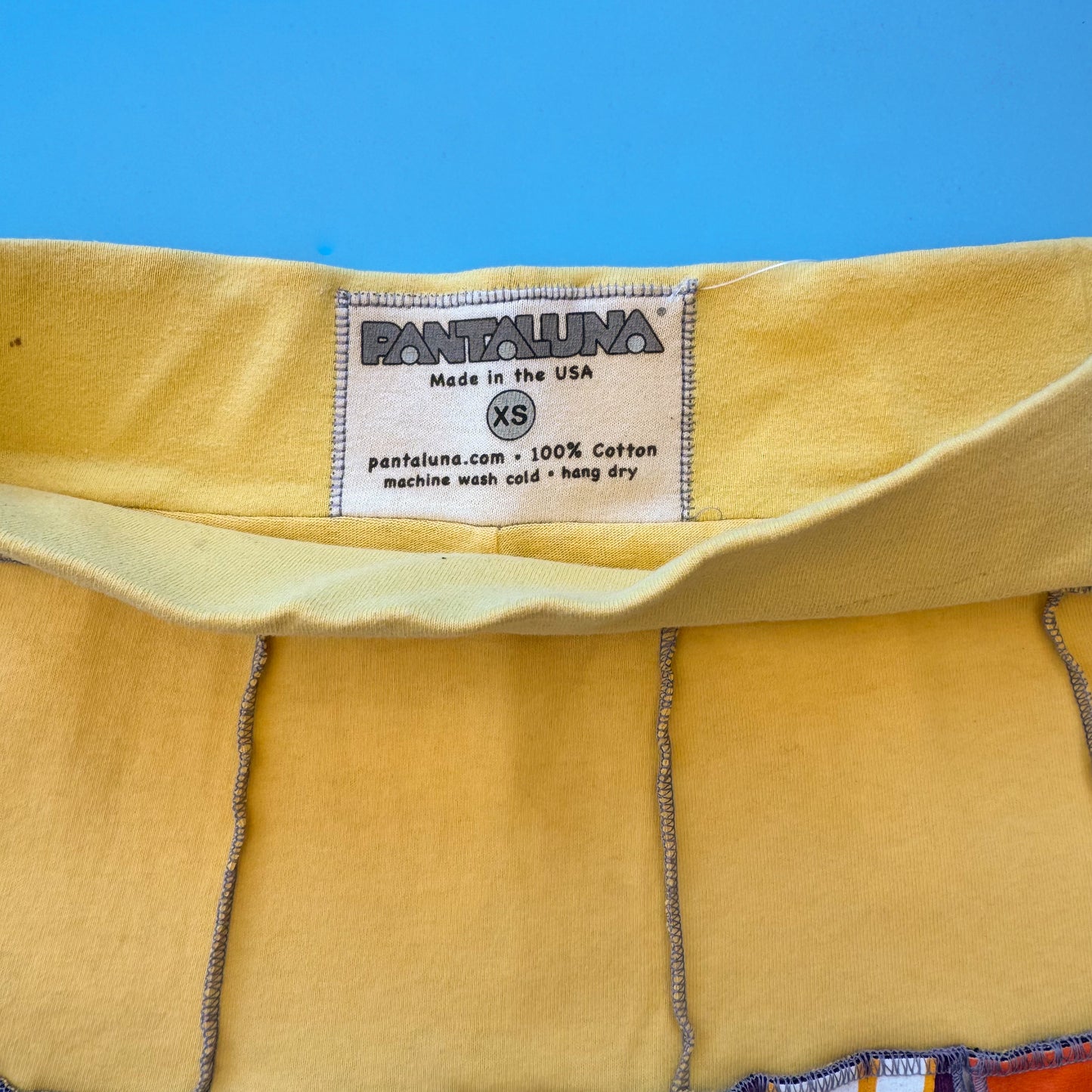 Deadstock Pantaluna Upcycled T-Shirt Mini Skirt in XS