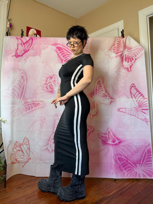 90s House Of Field by Patricia Field Bodycon Maxi Dress