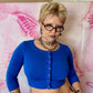 2010 Betsey Johnson Lipstick Cropped Cardigan