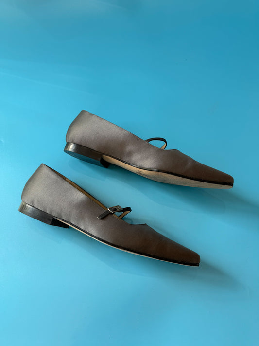 Y2K Jimmy Choo Satin Ballet Flats