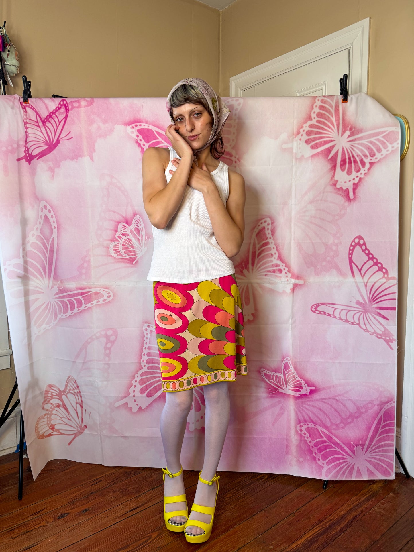 εϊз COMING SOON εϊз 1960s Emilio Pucci Psychedelic Peacock Skirt