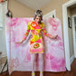 εϊз COMING SOON εϊз 1960s Emilio Pucci Geometric Circle Print Silk Jersey Shift Dress w Cord Crystal Belt