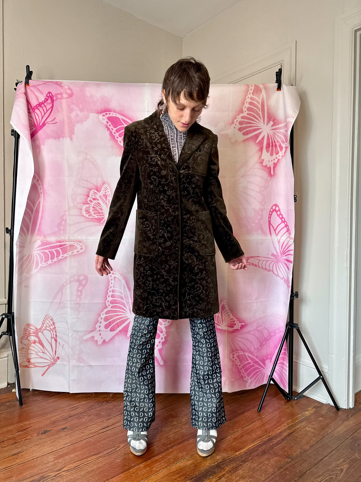 EnC Tailored Embossed Coat