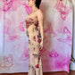 Y2K Tribal Tattoo Embellished Mesh Maxi