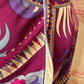 1960s Emilio Pucci Art Nouveau Purple Print Drop Waist Maxi Dress