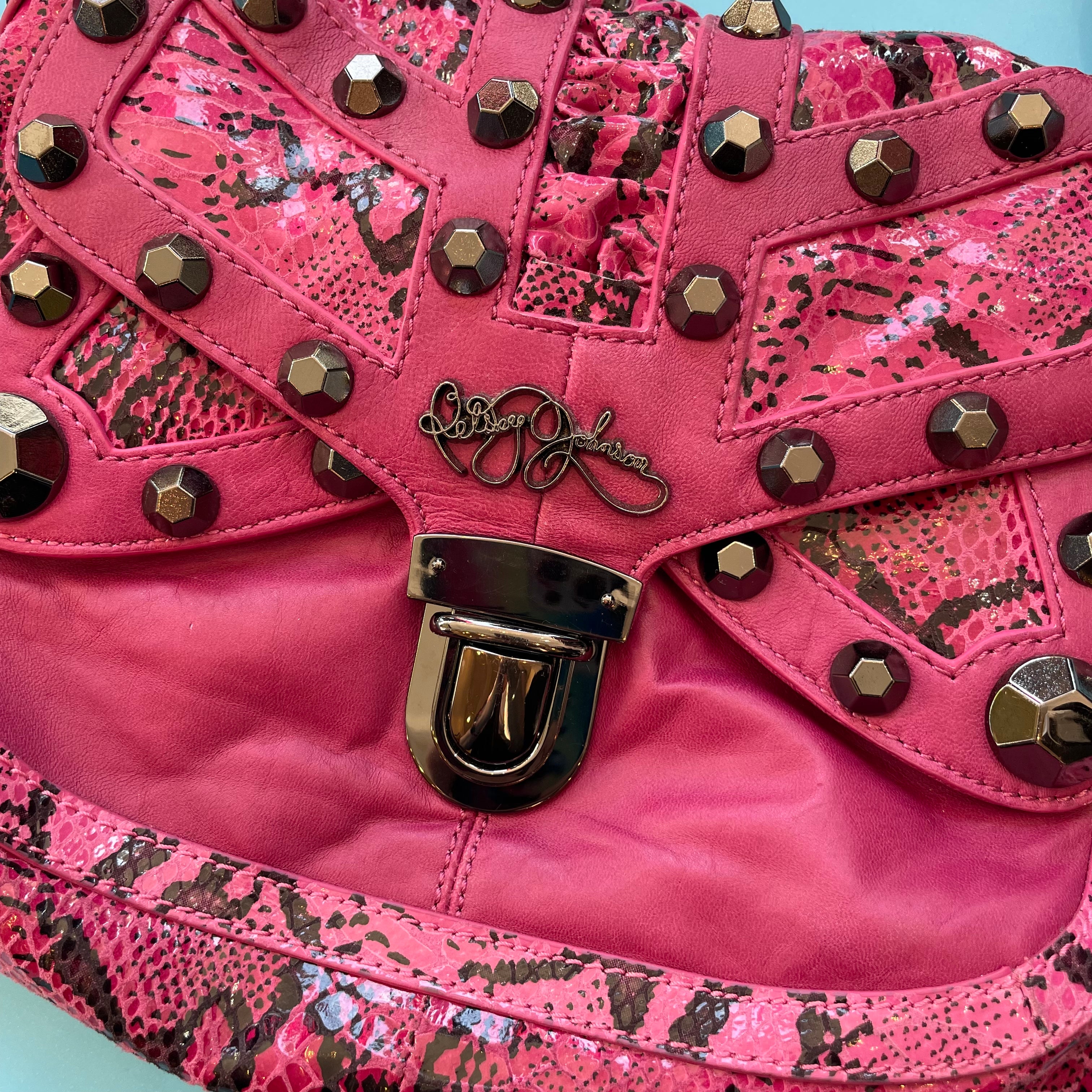 Luv BETSEY JOHNSON Purse Mini Cat Crossbody Bag - Pink Floral Harley  LBHARLEY | eBay