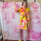 εϊз COMING SOON εϊз 1960s Emilio Pucci Geometric Circle Print Silk Jersey Shift Dress w Cord Crystal Belt