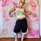 2004 RARE Victoria’s Secret Pink Rainbow Text “i like…” Graphic Tank
