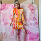 εϊз COMING SOON εϊз 1960s Emilio Pucci Pink-Orange-Yellow Zig Zag Silk Jersey Shift Dress