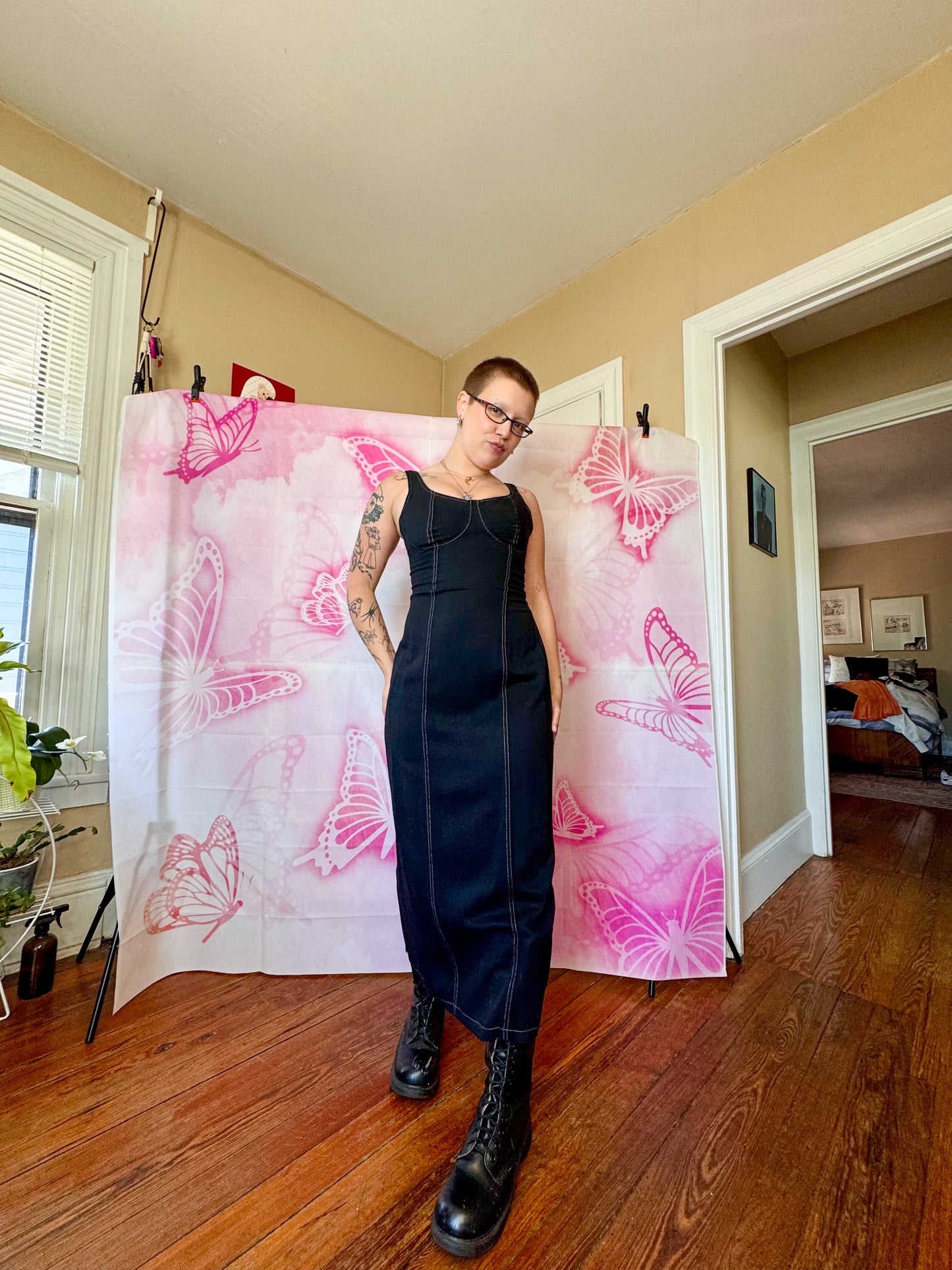 90s Bra Top Maxi Dress