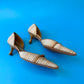 Y2K Manolo Blahnik Woven Kitten Heels