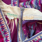 1960s Emilio Pucci Art Nouveau Purple Print Drop Waist Maxi Dress