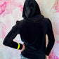 2010s Juicy Couture Oversized Velour Zip Up Hoodie