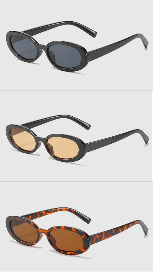 Oval Retro Small Frame Sunglasses