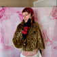 Y2K Faux Leopard Mod Jacket