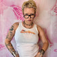 2009 RARE Virgin Mobile Presents The Circus Starring Britney Spears Ribbed Tank