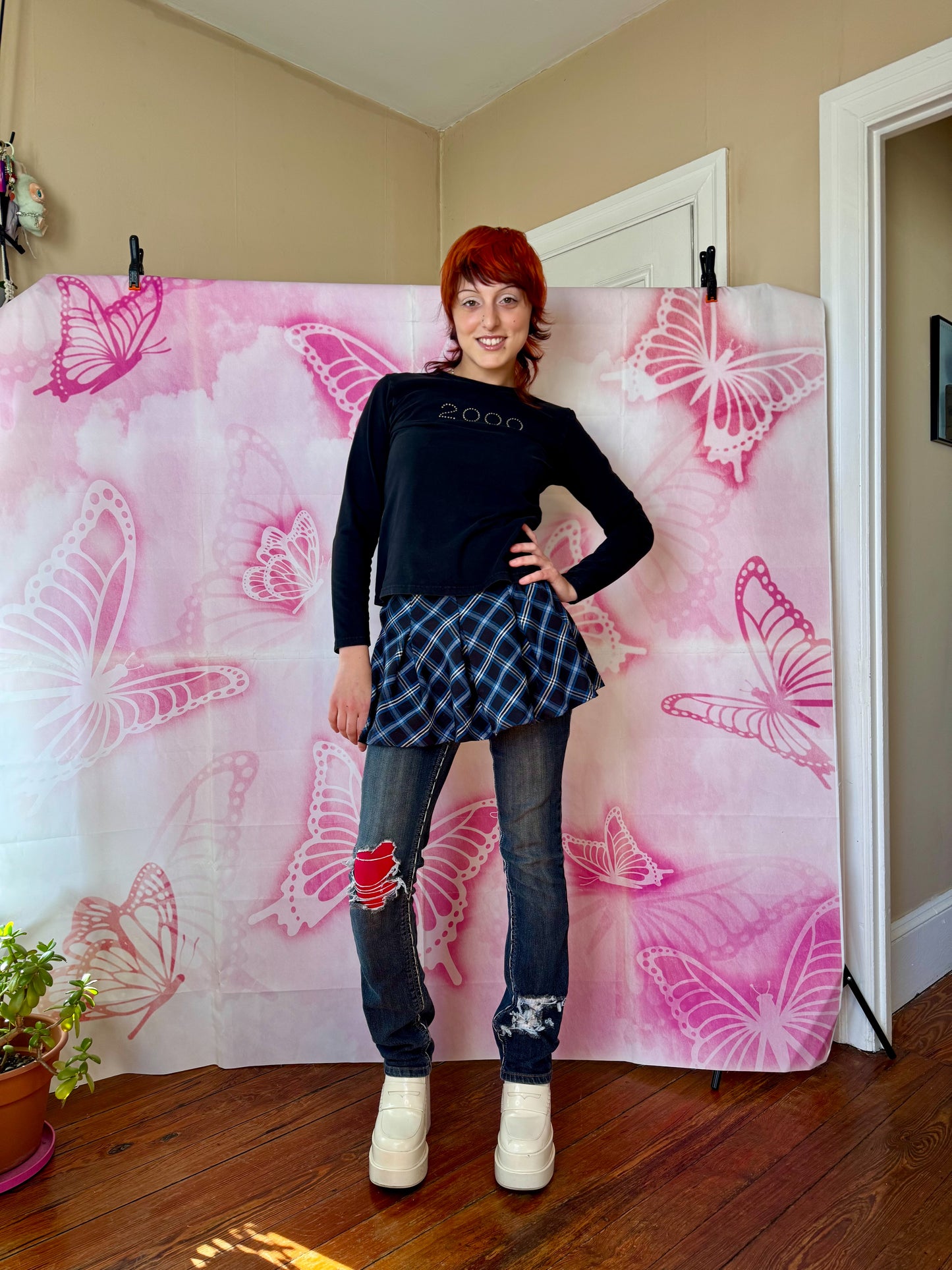 2000 Rhinestone Long Sleeve Tee