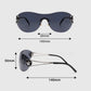 Y2K Large- Frame Sunglasses with Five-Pointed Stars