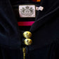 2010s Juicy Couture Oversized Velour Zip Up Hoodie