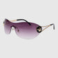 Y2K Large- Frame Sunglasses with Five-Pointed Stars
