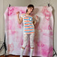2010s Vintage-Inspired Trompe-L'œil Striped Graphic Tee by Junk Food