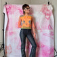 Y2K Custo Barcelona Anime Girl Graphic LS