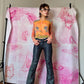 Y2K Custo Barcelona Anime Girl Graphic LS