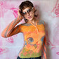 Y2K Custo Barcelona Anime Girl Graphic LS