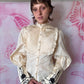 90s Bill Blass New York Edwardian Style Button Blouse