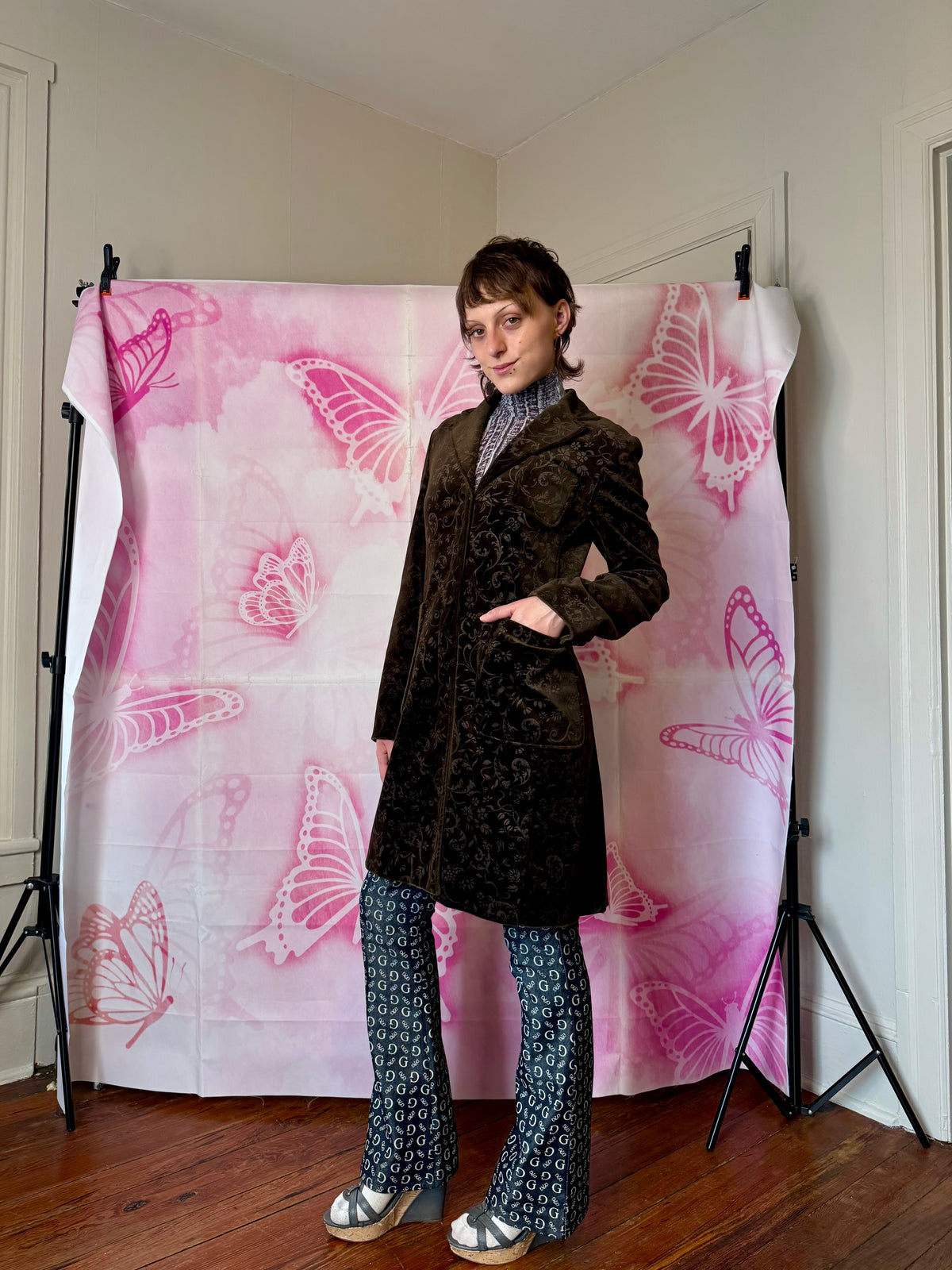 EnC Tailored Embossed Coat