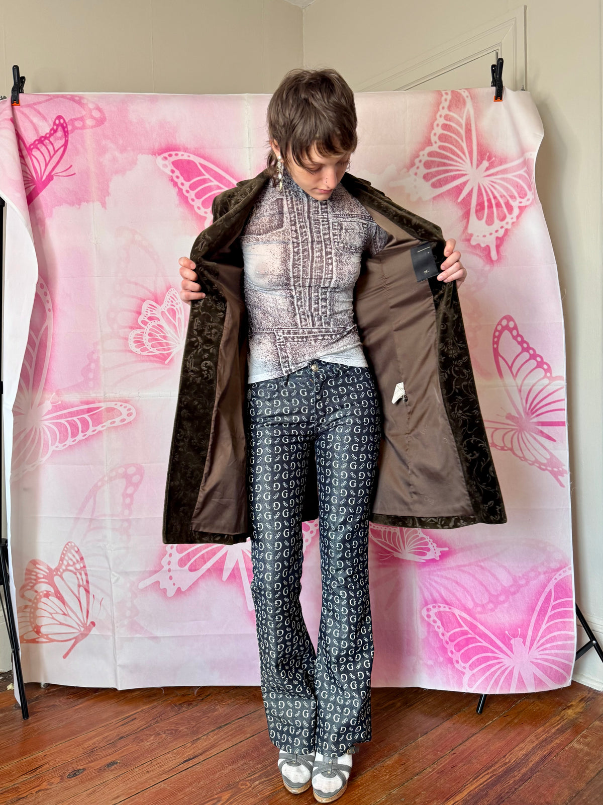 EnC Tailored Embossed Coat