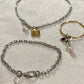 Shop Journal Simple Pearl + Lock Charm Necklace