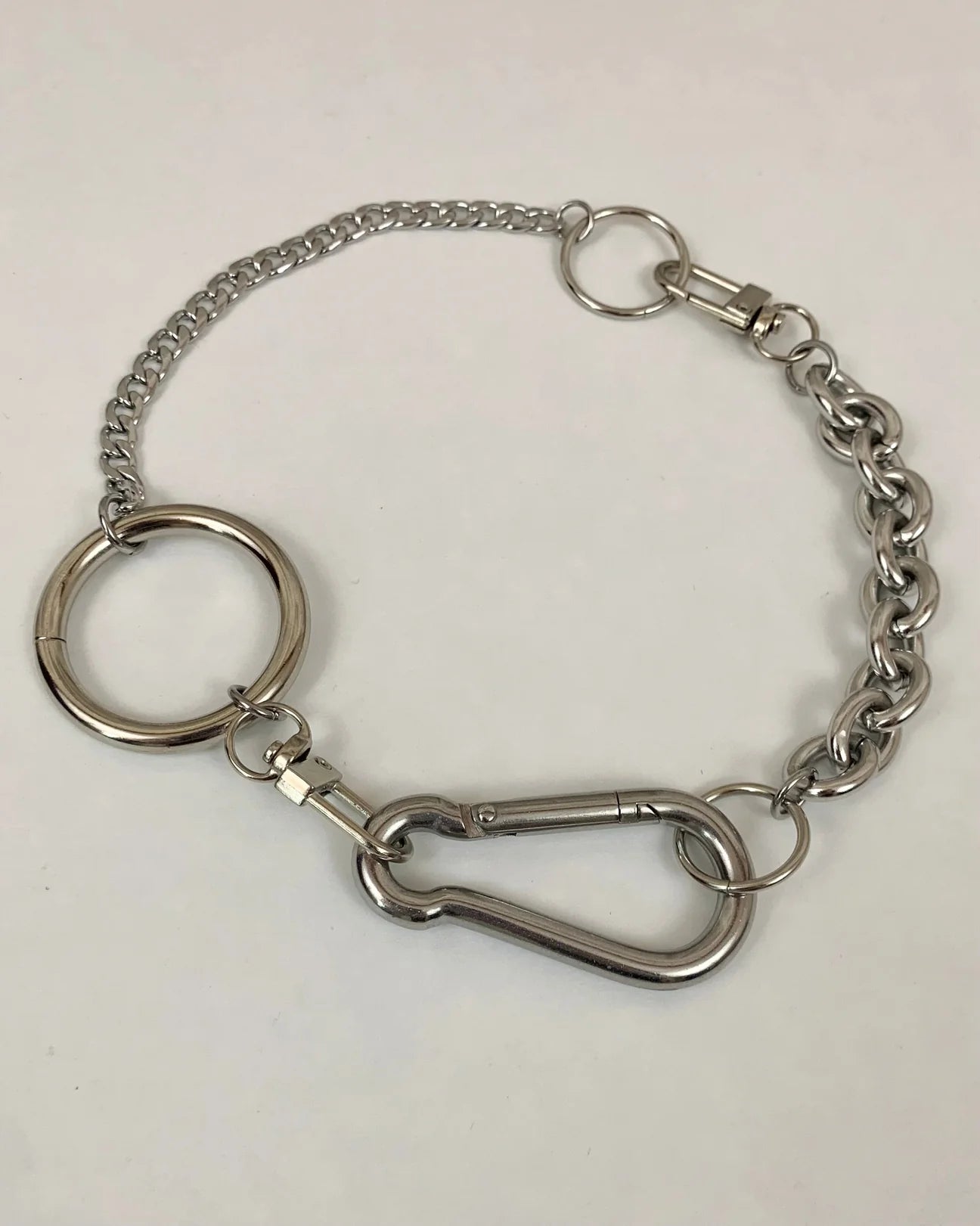 Shop Journal Mixed Chain Carabiner Necklace