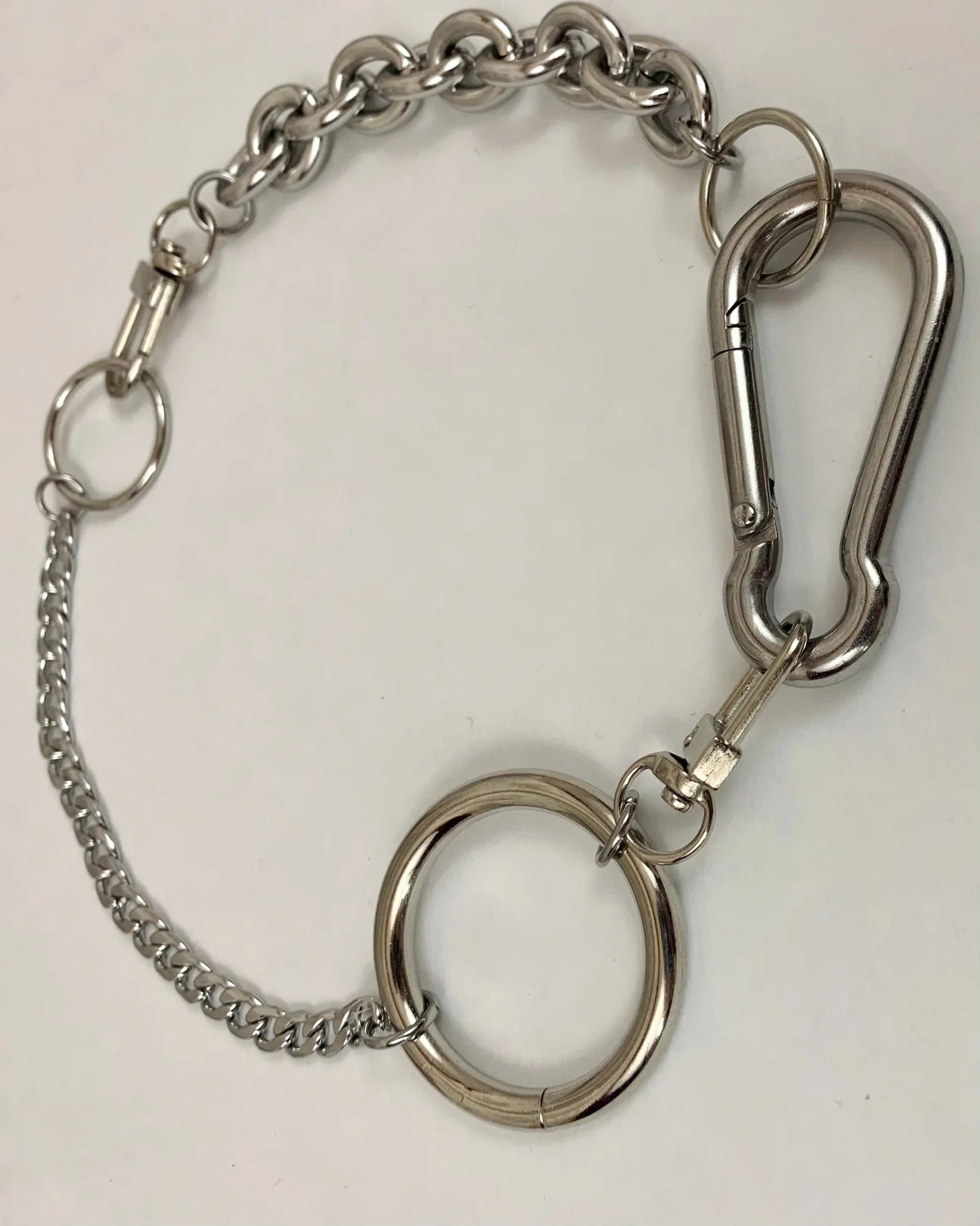 Shop Journal Mixed Chain Carabiner Necklace