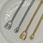 Shop Journal Simple Lock Charm Necklace - SILVER SQUARE LOCK