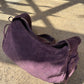 PRADA Purple Suede Shoulder Bag