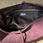 PRADA Purple Suede Shoulder Bag