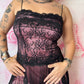 Y2K Betsey Johnson Goth Lace Midi Dress
