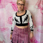 Y2K Betsey Johnson Stripped Mini Skirt