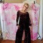 90s Betsey Johnson Velvet Jumpsuit