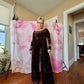 90s Betsey Johnson Velvet Jumpsuit