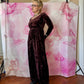 90s Betsey Johnson Velvet Jumpsuit